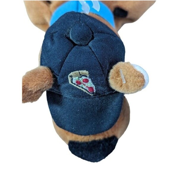 Warner Bros. Scooby Doo Baseball Pizza Hat Bean Bag Plush Tag 1990 10-in Gift - Picture 3 of 5